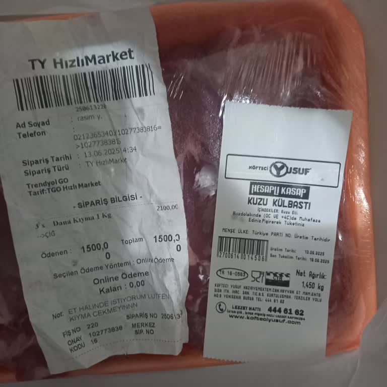 Köfteci Yusuf'tan Yanlış Ve Eksik Ürün Teslimatı Hayal Kırıklığı Yarattı