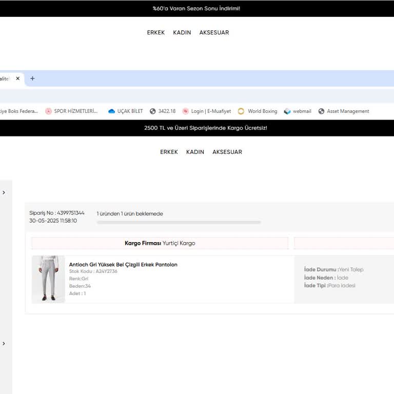 İade Sürecinde Tıkanıklık Ve Müşteri Hizmetlerine Ulaşılamıyor