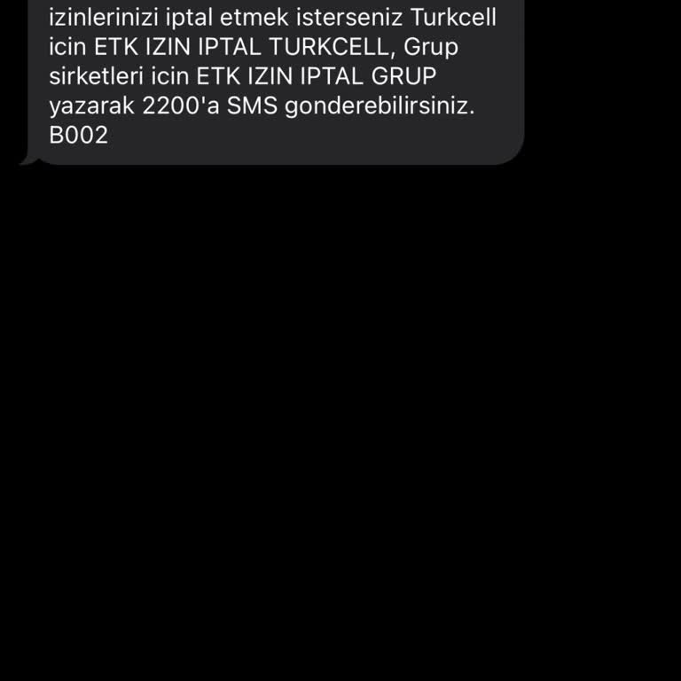 İzinsiz Elektronik İleti Gönderilmesi Ve İptal Talebi