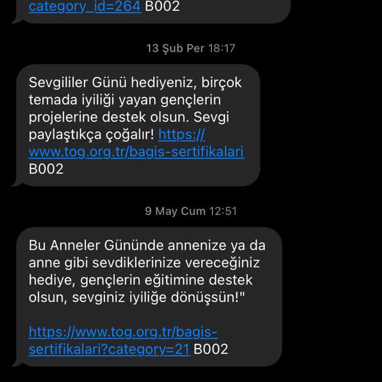 Tog Vakfı'nın Sürekli Mesajları Can Sıkıyor!