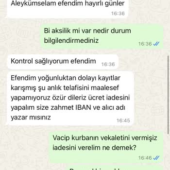 Vekâletle Kurban Kesimi Gerçekleşmedi, Güvenimiz Zedelendi