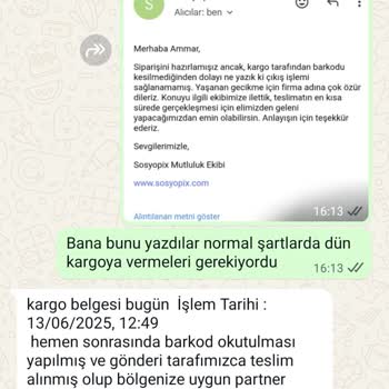 Yanlış Bilgilendirme Ve Güvenilmez Kargo Nedeniyle Mağduriyet Yaşadım
