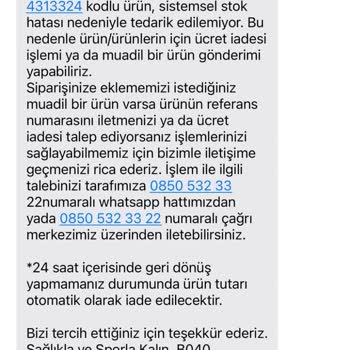 Stok Bilgisi Ve Ürün Temininde Yaşanan Mağduriyet