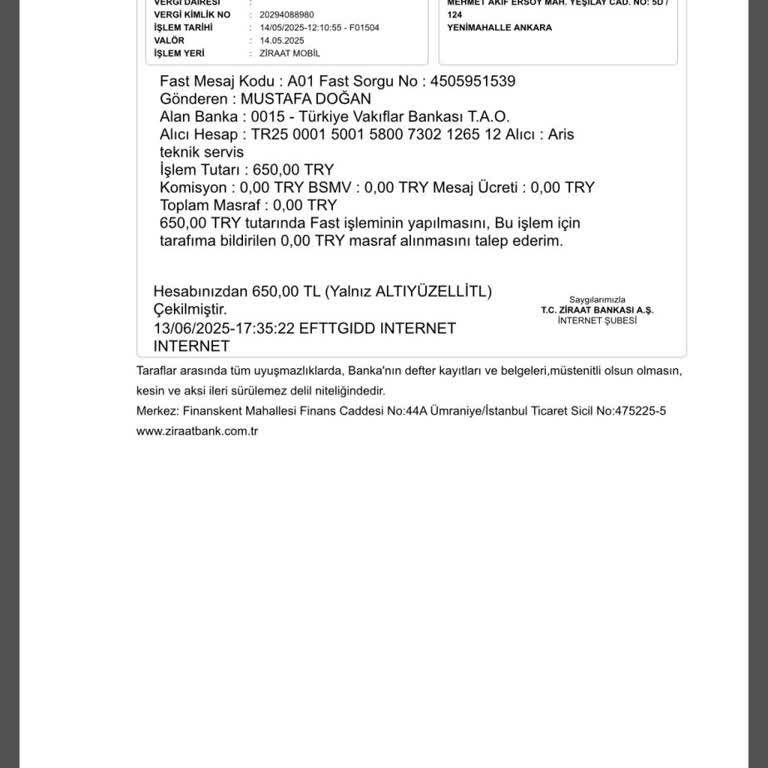 Yetkili Servis Yanlış Teşhisle Yüksek Ücret Talep Etti, Paramın İadesini Bekliyorum