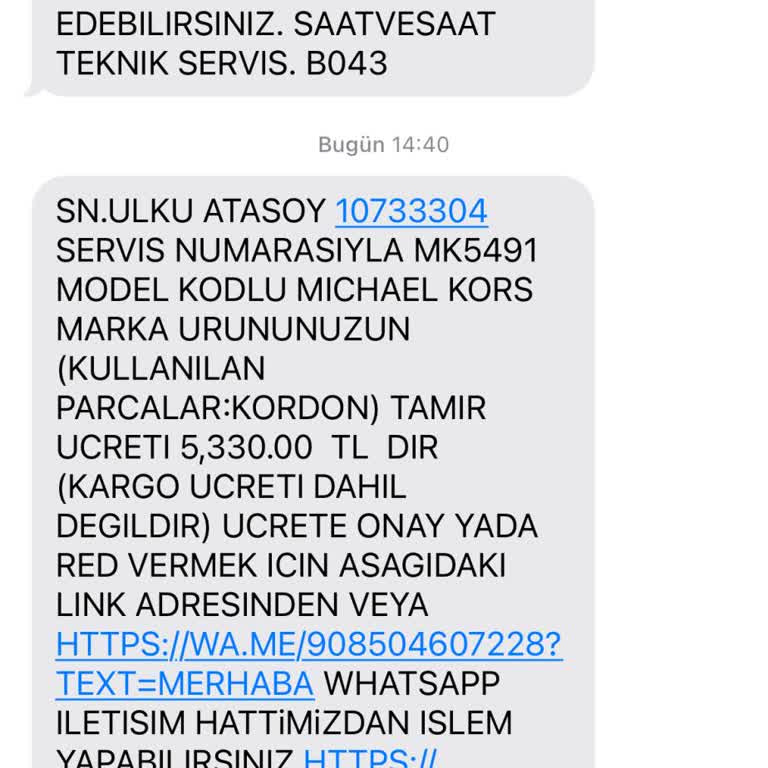 Saatimin Kordonu Koptu, Tamir Ücreti Beklenmedik Şekilde Yüksek Çıktı
