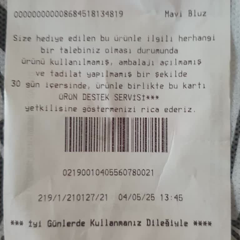 Hediye Gömlek Değişim Süresi Operasyon Sonrası Mağduriyet