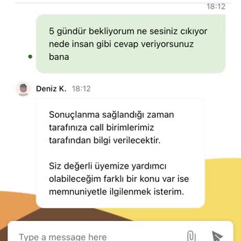 Çekim Talebime Dönüş Yapılmıyor, Destek Yanıtsız Kaldı