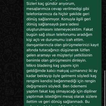Hizmet Alamadan Ödeme İadesi Yapılmadı: Müşteri Mağduriyeti