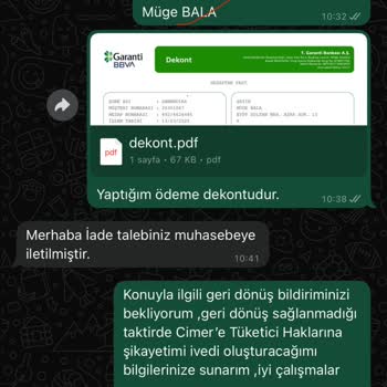 Hizmet Alamadan Ödeme İadesi Yapılmadı: Müşteri Mağduriyeti