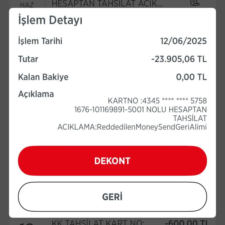 Onayım Dışında Yapılan İşlemler Sonrası Mağduriyetimin Giderilmemesi