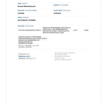 Yasal Olmayan Dosya Masrafı Ve Hayat Sigortası Kesintisi