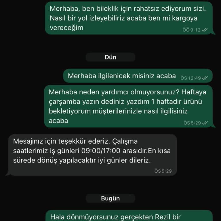 Yanlış Ürün Gönderimi Ve İletişimsizlik Sorunu