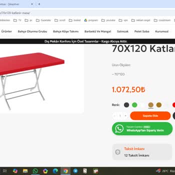 Yaşam Garden Mobilya Seçtiğim Renk Gönderilmedi