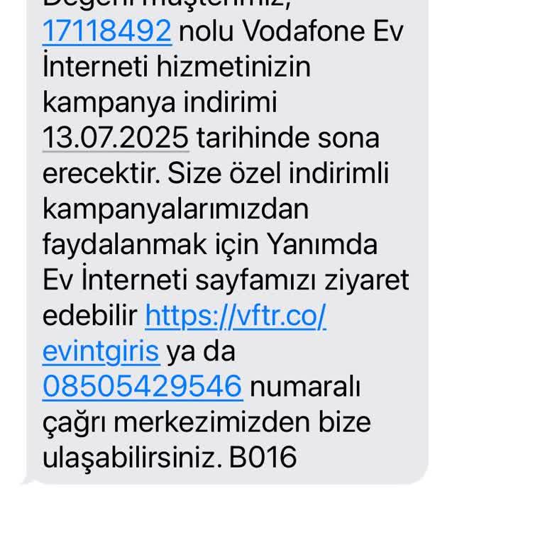 Vodafone Net'in Yanıltıcı İndirim Teklifi Ve Fahiş Fiyatlandırma Şikayeti