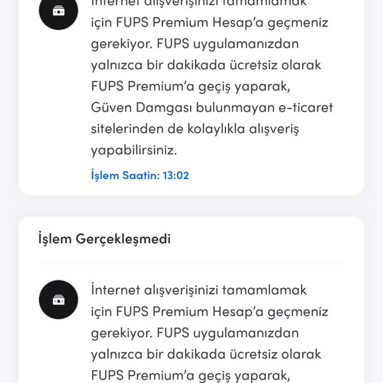 Fups Kart Güven Damgalı Sitede Ödeme Sorunu
