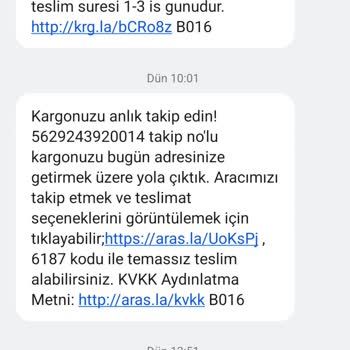 Aras Kargo Varsak Şubesinin Teslimat Gecikmesi Mağduriyet Yaşatıyor