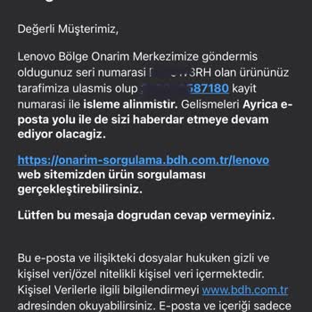 Lenovo Servisten Teklif Almadan Laptopum İade Edildi Ve Ücret İstendi
