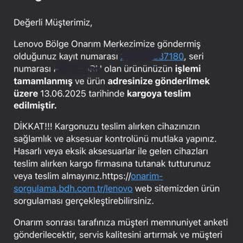 Lenovo Servisten Teklif Almadan Laptopum İade Edildi Ve Ücret İstendi