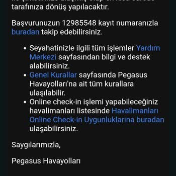 Pegasus Uçuş Ertelemesi Ve Yetersiz Destek Hayal Kırıklığı Yarattı