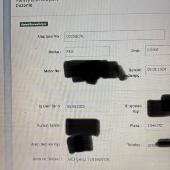 Arızalı Akü, Geciken Servis: RKS CD 35 Hayal Kırıklığı