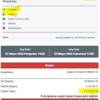 Sağlık Sorunlarına Rağmen Rezervasyonumuzu İptal Ettiler, Paramız Yandı