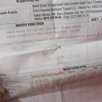 Evkur'dan Eksik Voltajlı Hali Yıkama Cihazı Ve İade Sorunu