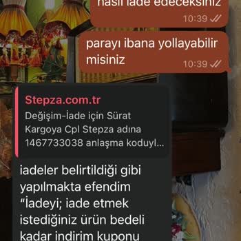İade Edilen Ürünün Ücretini Yerine Kupon Vermeleri Mağduriyet Yarattı