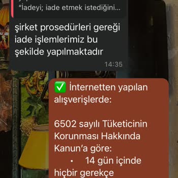 İade Edilen Ürünün Ücretini Yerine Kupon Vermeleri Mağduriyet Yarattı