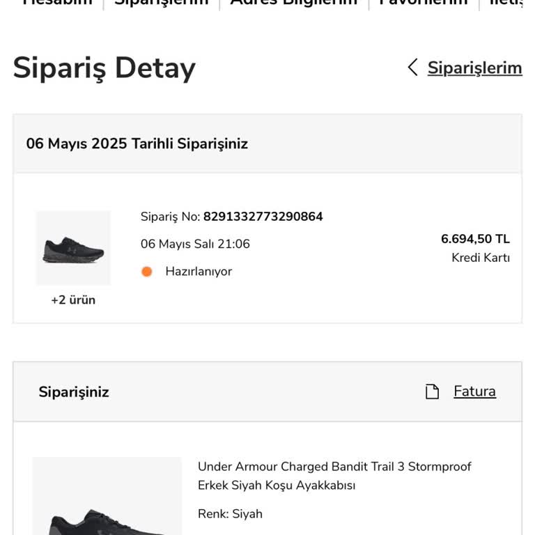 Intersport 35 Gündür Kargolanmayan Sipariş Ve Yetersiz Müşteri Hizmetleri!