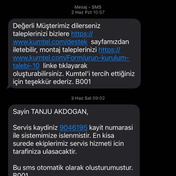 Kumtel'den Aldığım Ankastre Setin Kurulumu Yapılmıyor, Kimse İlgilenmiyor