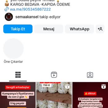 Instagram'dan Aldığım Peynir Yarı Yarıya Eksik Çıktı, Şikayetler Sürekli Siliniyor