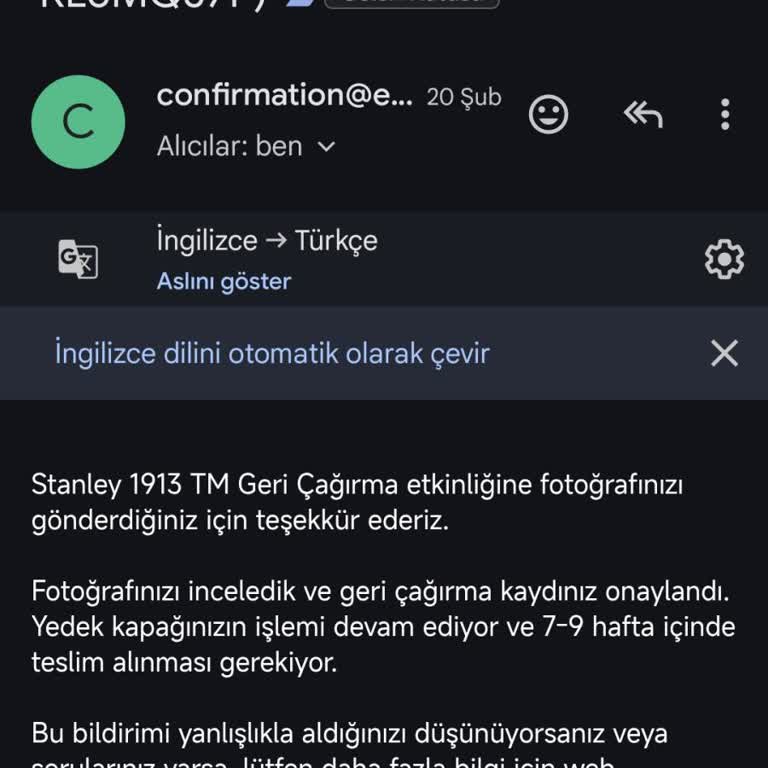 Stanley Termos Kapağı Geri Çağırma Sürecinde Gecikme Ve İlgisizlik