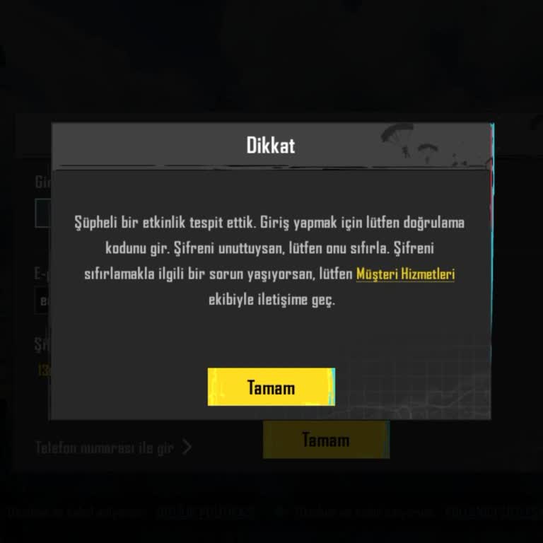 Oyun Dinar Satın Aldığım PUBG Hesabına Giriş Yapamadım, İade Ve Destek Sağlanmadı