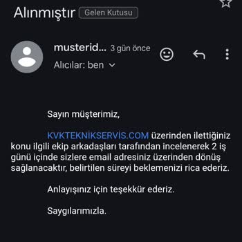 KVK Teknik Servisten Yetersiz İletişim Ve Destek Nedeniyle Mağduriyet