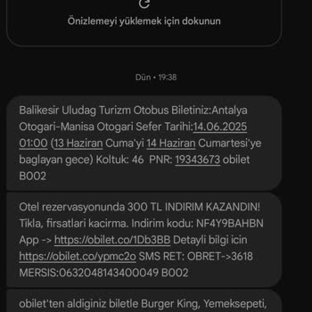 Obilet Ve Uludağ Otobüslerinde Eksik Hizmet Ve İlgisizlik