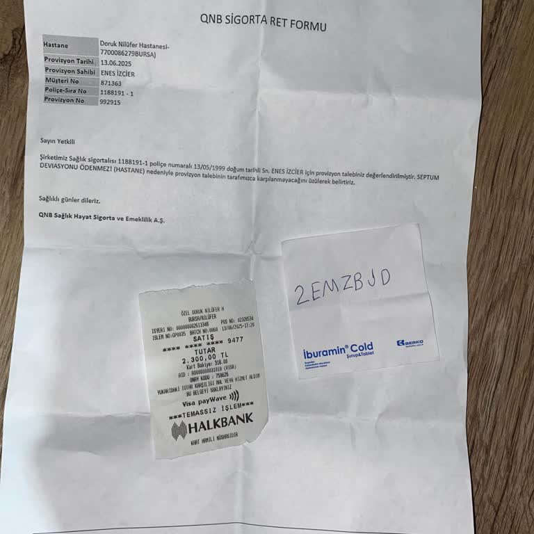 Sigorta Muayene Ücretimi Keyfi Şekilde Karşılamadı