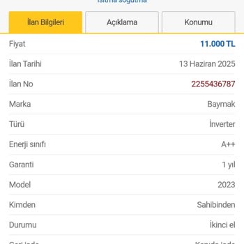 Sahibinden.com Üzerinden Yapılan Alımda Yanıltıcı Ödeme Talebi