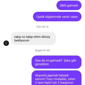 Siparişimin Kargoya Verilmemesi Ve Yetersiz Bilgilendirme