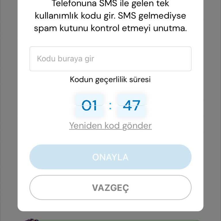 SMS Doğrulama Kodu Sorunu Nedeniyle Üyelik Gerçekleşmiyor