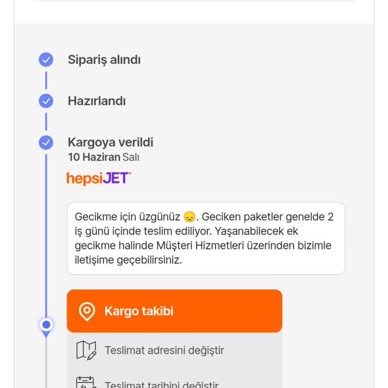 Hepsijet Kargo Teslimatında Büyük Gecikme Ve İletişim Sorunu