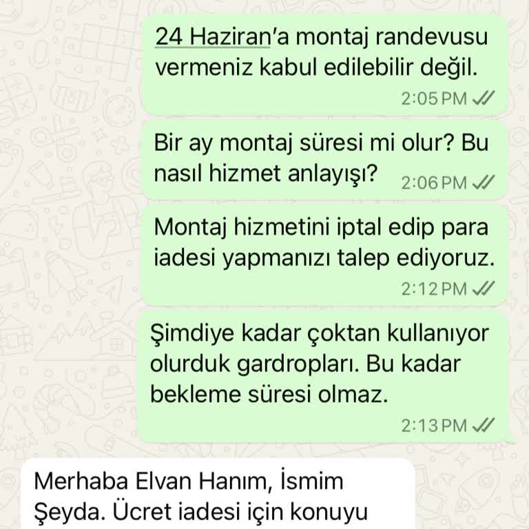 Montaj Hizmeti Sözünde Durulmadı, Müşteri Oyalandı