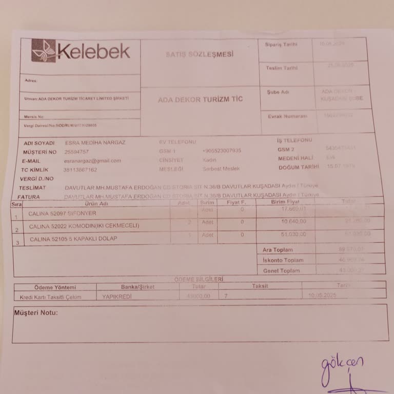 Kelebek Mobilya'dan Teslimat Gecikmesi Ve İletişim Sorunu