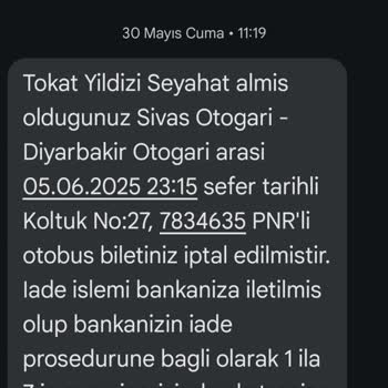İptal Edilen Biletin Ücreti 16 Gündür İade Edilmedi, Resmi Olmayan Dekont Gönderildi