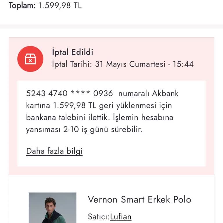 Siparişim İptal Edildi, Bilgi Verilmedi Ve Hala Dönüş Yok!