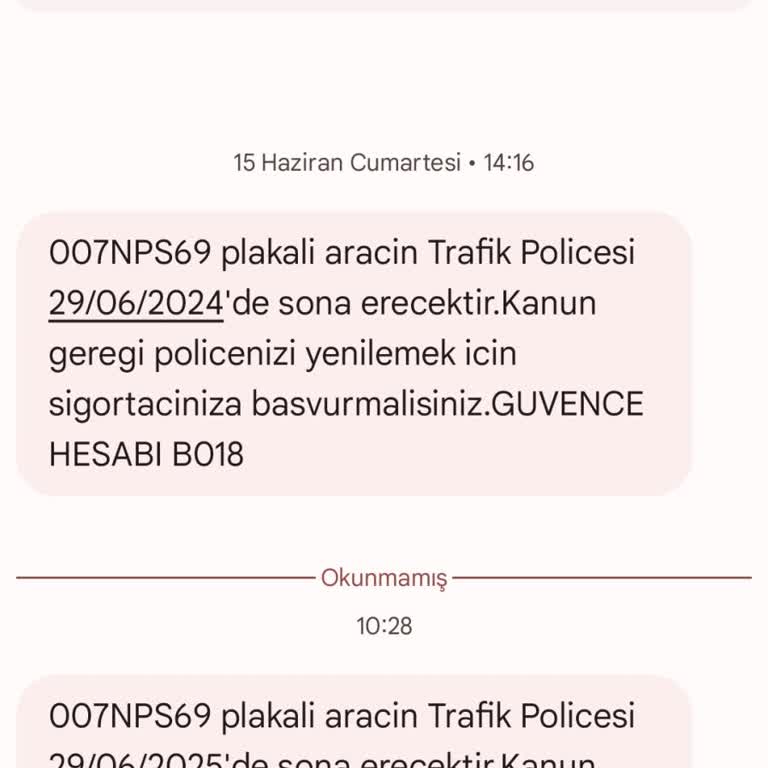Yanlış Plaka Bilgisiyle Hatalı Mesaj Gönderimi Güvensizlik Yarattı