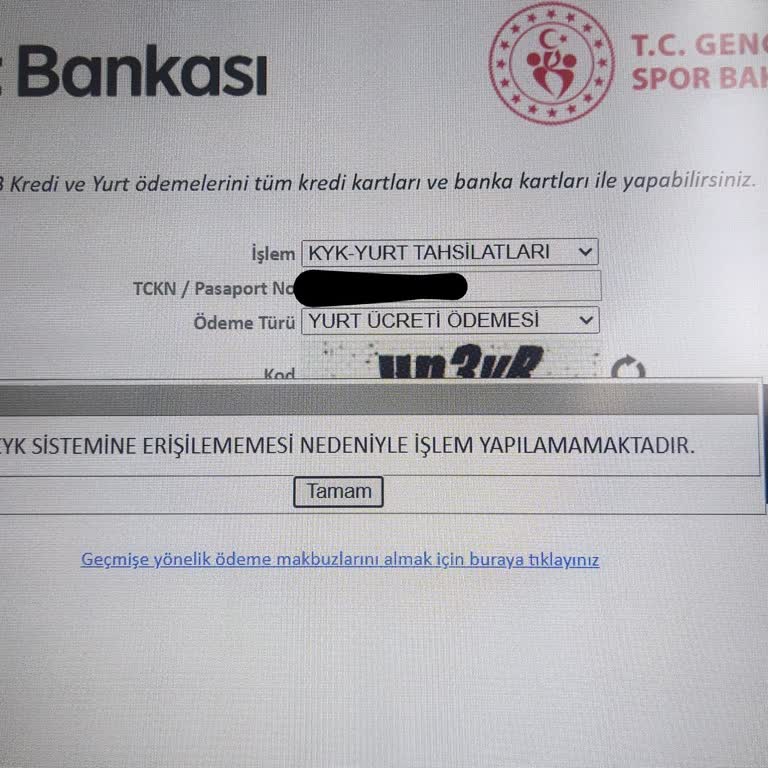KYK Ödeme Sistemindeki Arıza Yüzünden Yurt Kaydım Riske Girdi