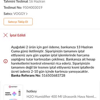Bilgim Dışında Sipariş İptali Ve Fiyat Artışı Mağduriyeti