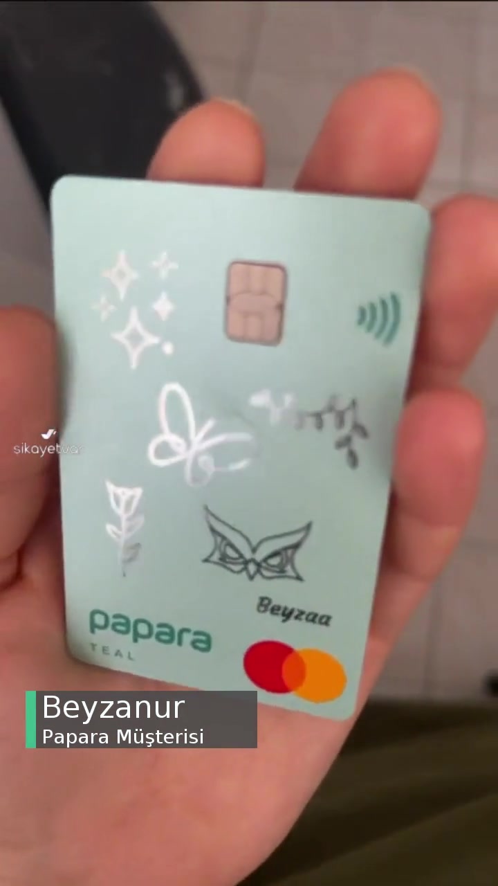 Papara Kartım Ezik Ve Yamuk Geldi, Yeni Kart Talep Ediyorum! videonun kapak resmi