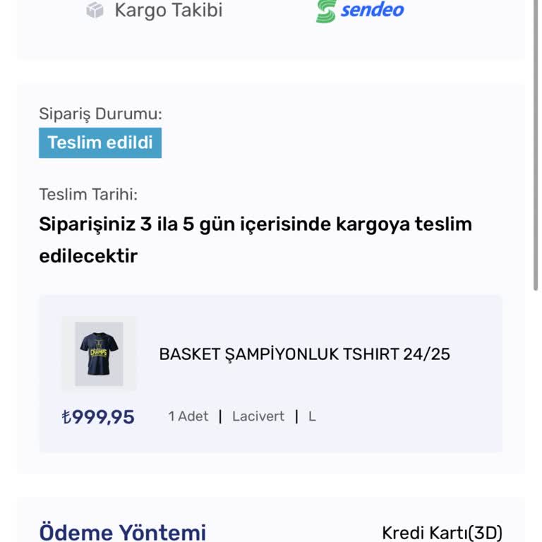 Sipariş Edilen Ürün Teslim Edilmeden Teslim Edildi Olarak Görünüyor