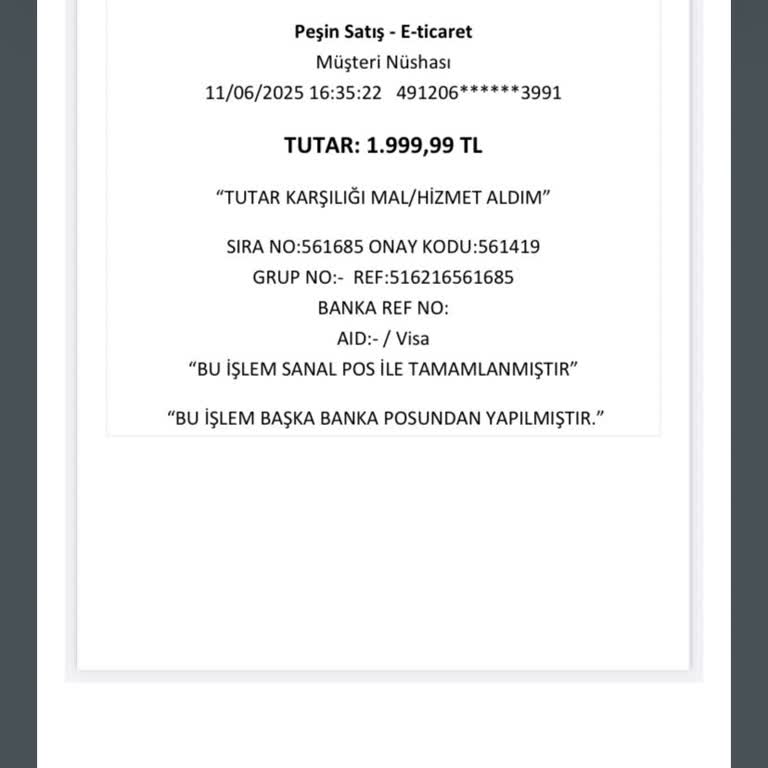 Sipariş Bilgisi Verilmedi, Müşteri Mağdur Edildi